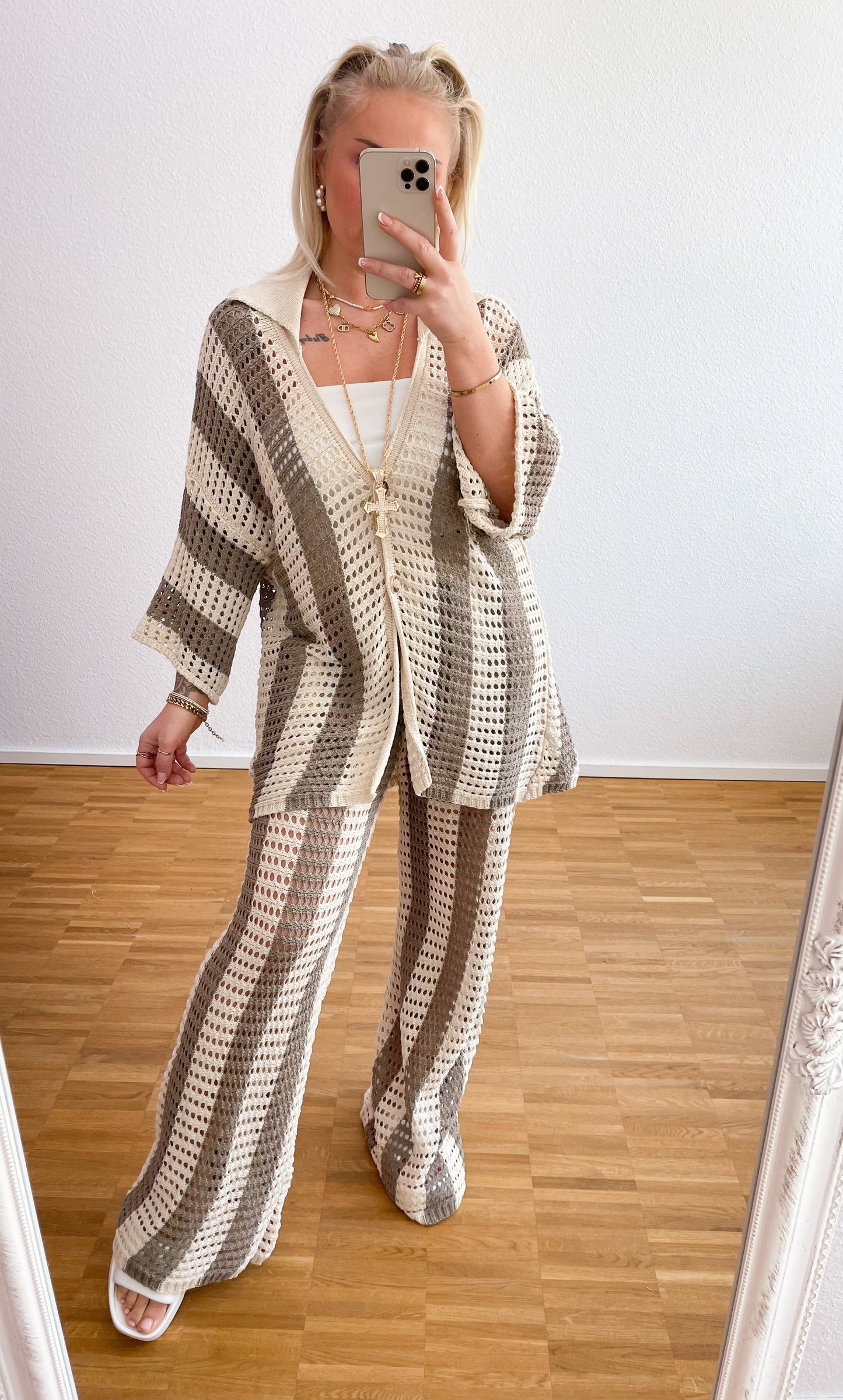 Zwei-Teiler Strick Boho