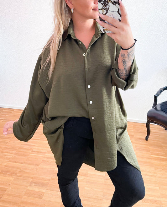 Blusenhemd Seidy in zwei Farben