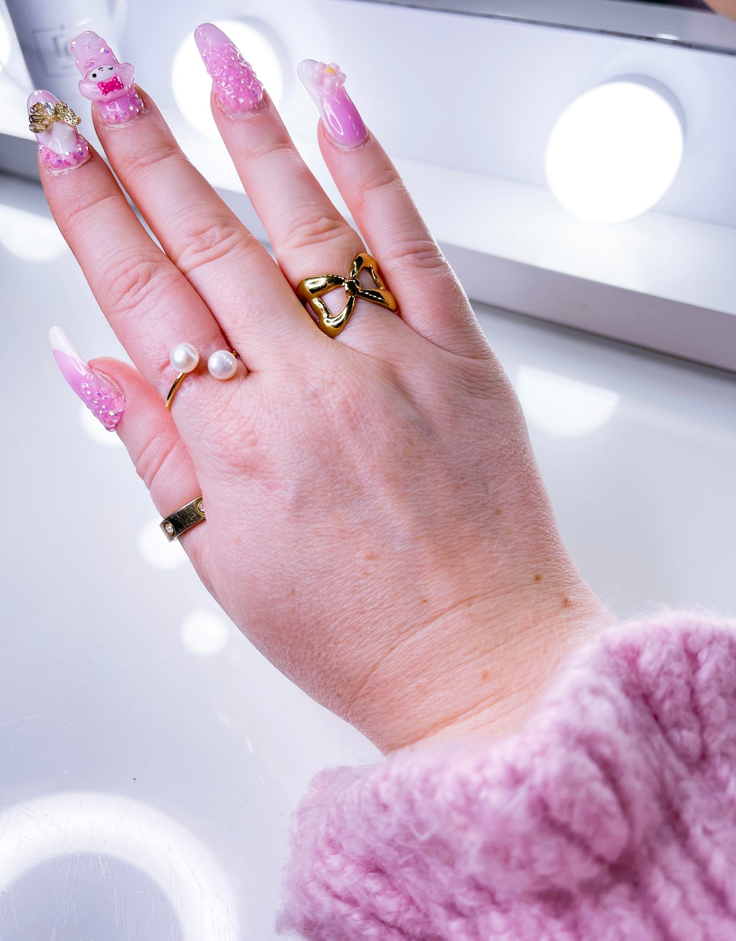 Ring-Feiny-Pearl S.Steel