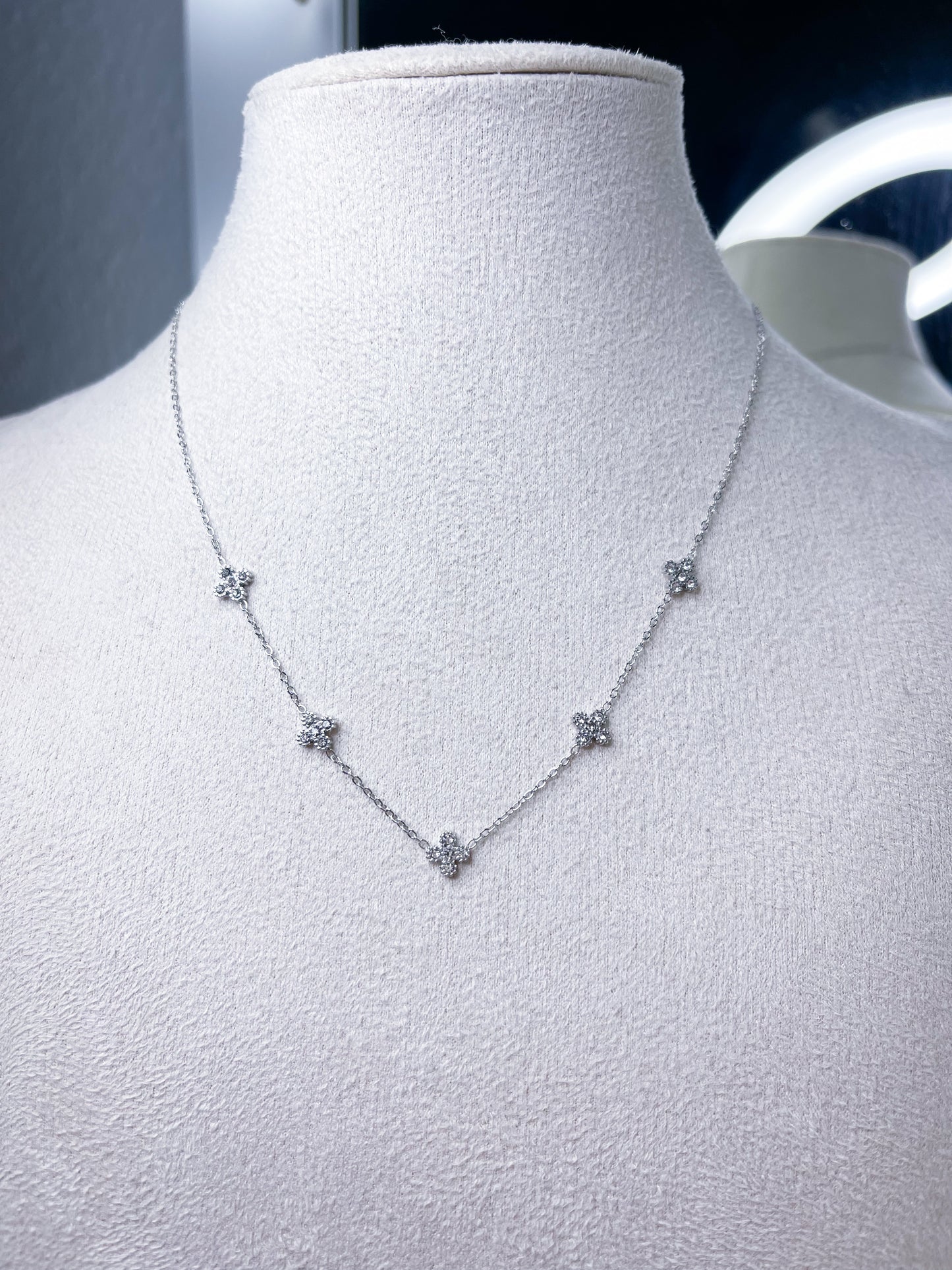 Halskette Klee Bling