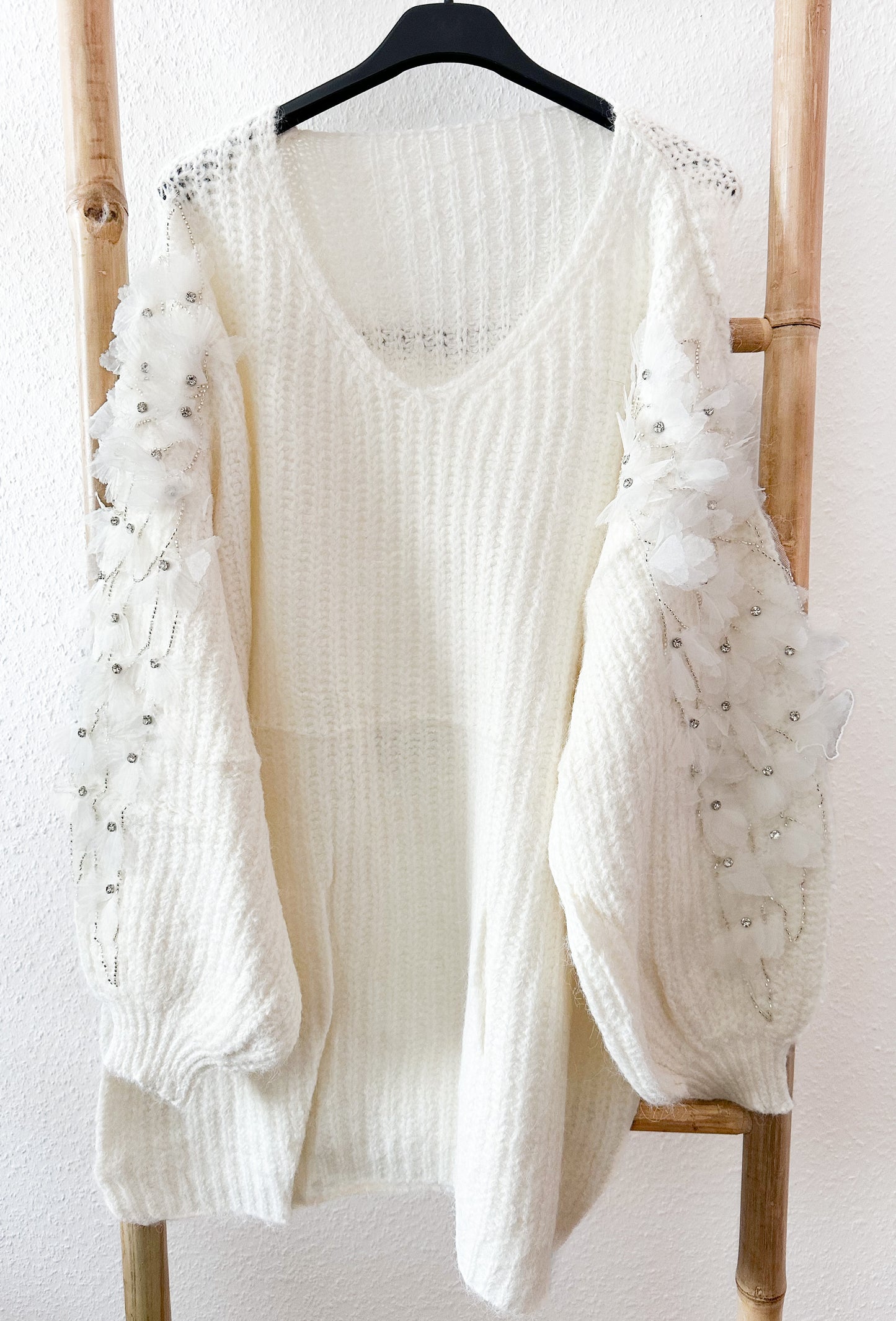 Strickpullover/Kleid Blumen Traum super weich und kuschelig in 4 Farben