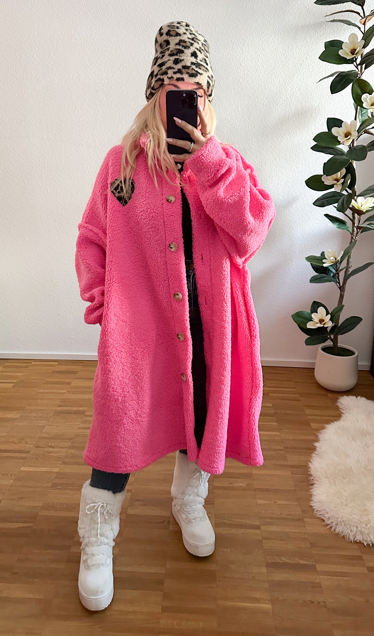 Cardigan/Jacke Teddy Leo Herz in 4 Farben Ultra soft