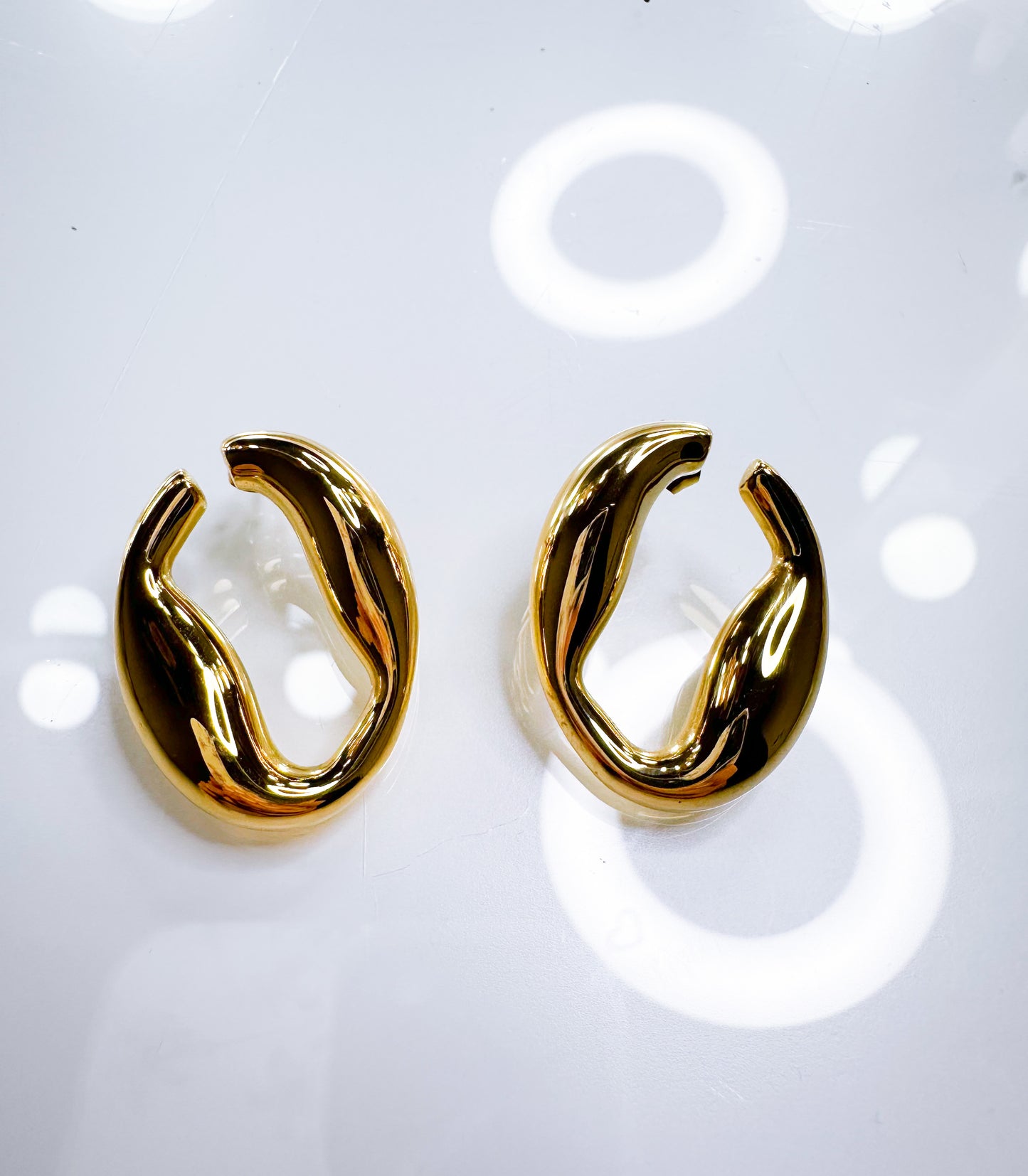 Ohrringe Tropf 14K Gold