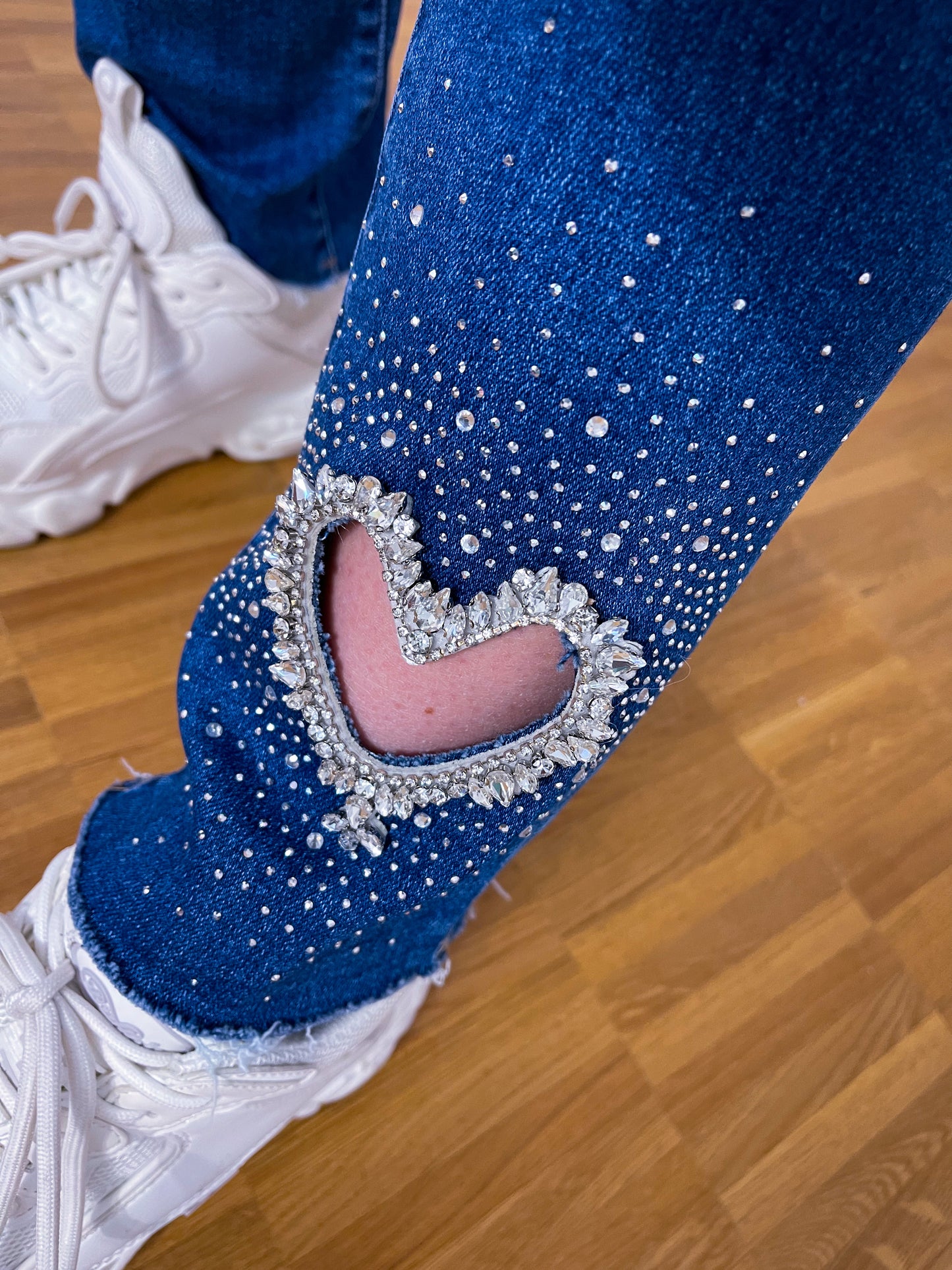 Jeanshose Denim Herz