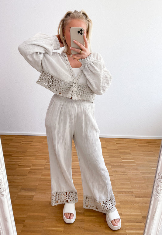 Zwei-Teiler Musselin Boho