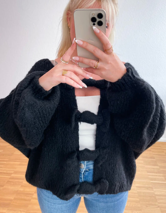 Strickpullover-Schleife super weich in 2 Farben