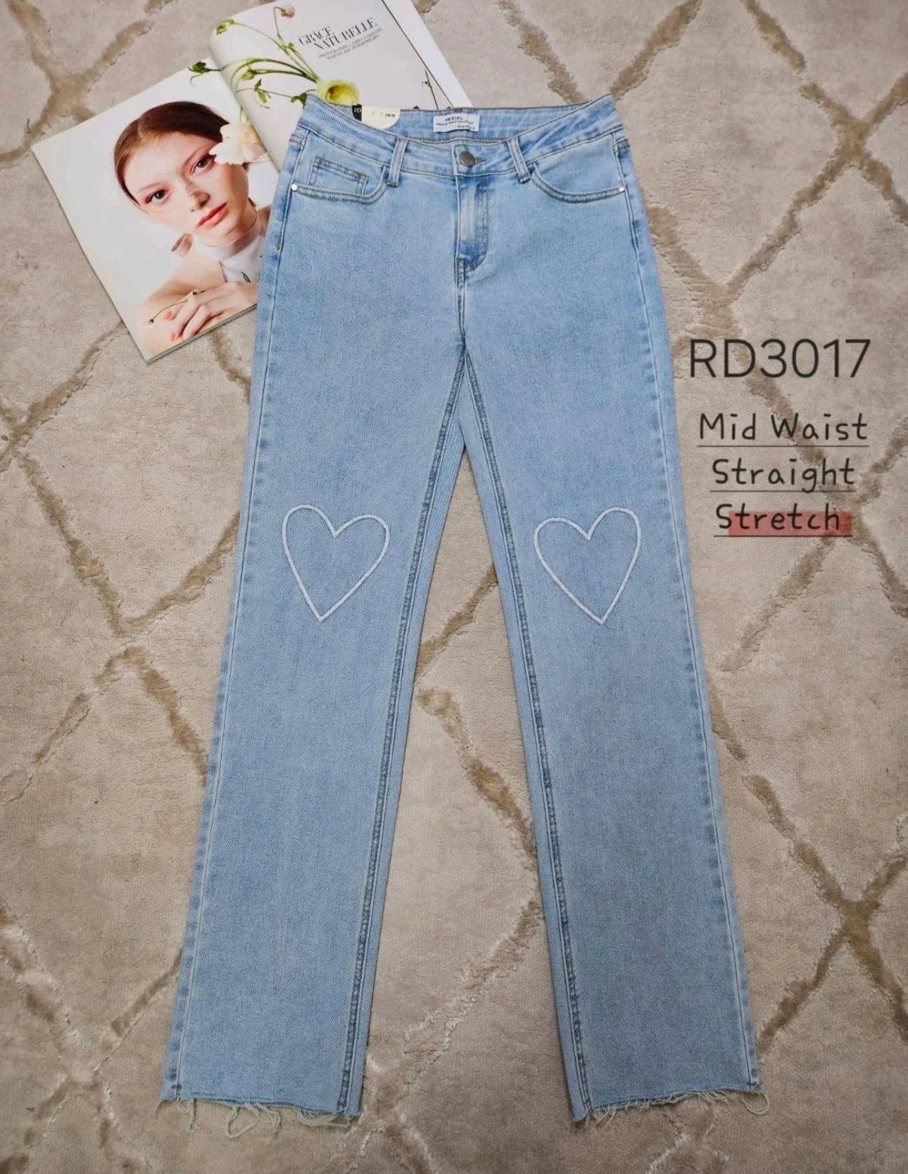 Jeanshose-Stretch-Heart