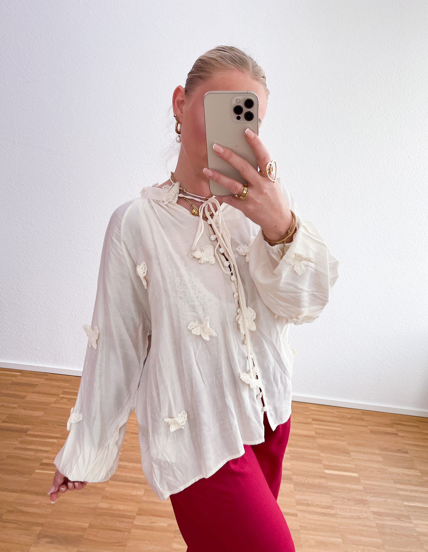 Bluse Schmetterling