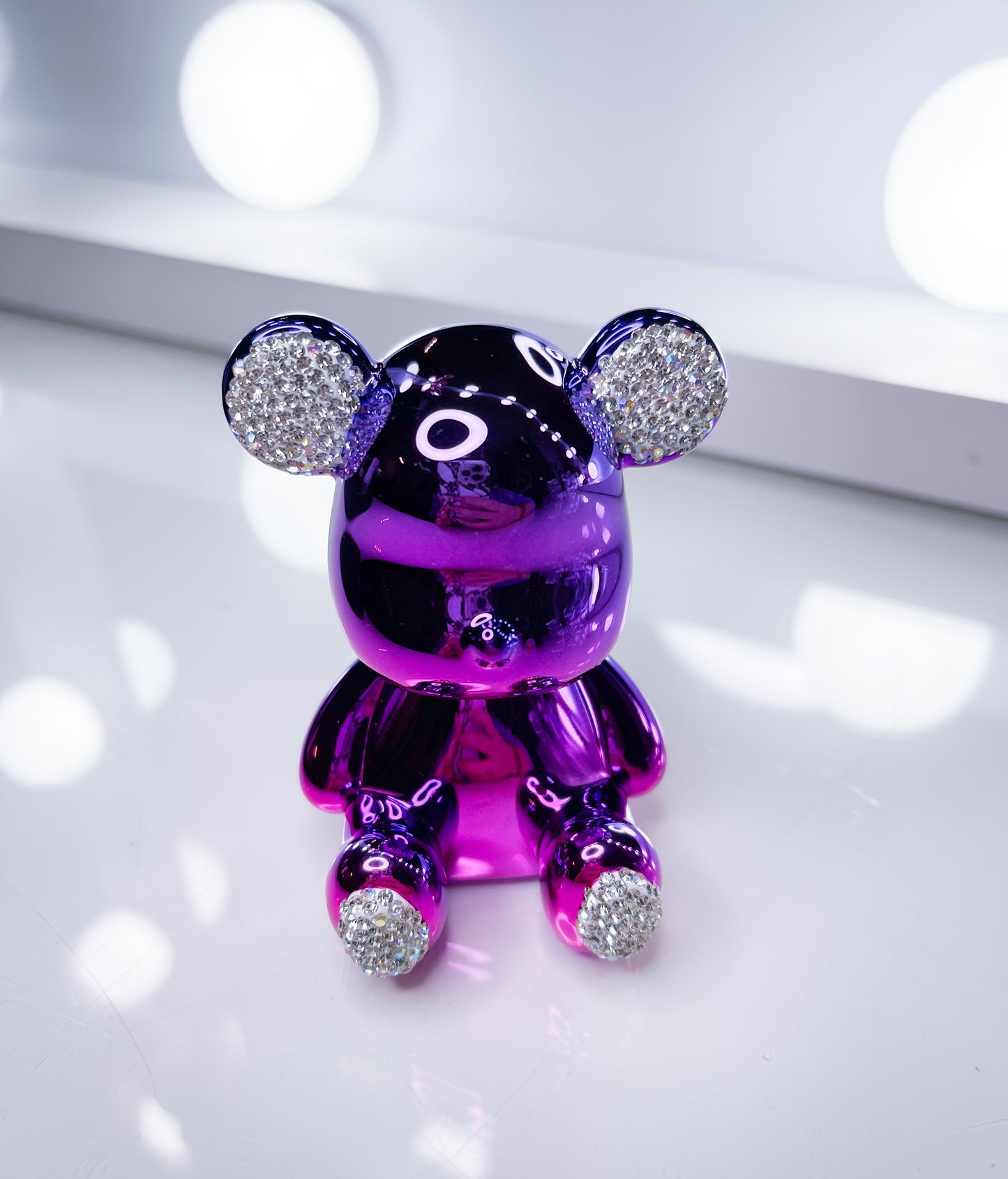 Teddy- Metallic Einzelstück Deko 7cm