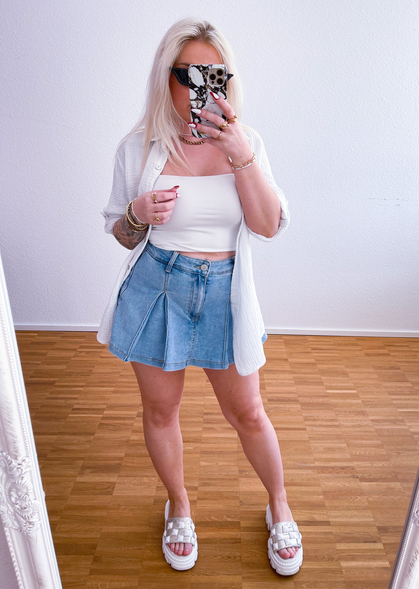 Jeansrock- 2 in 1