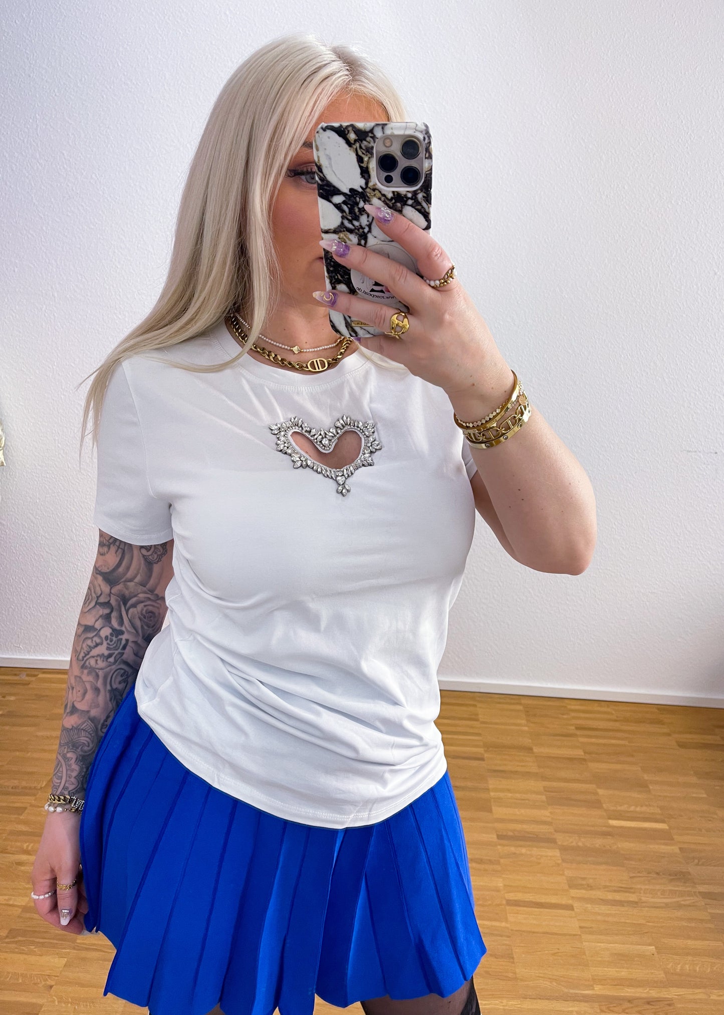T-Shirt Herz Bling 2 Farben