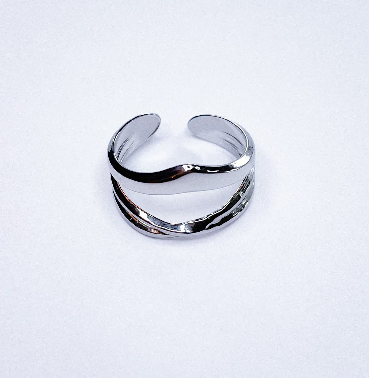 Ring-Doppelt Gold& Silber