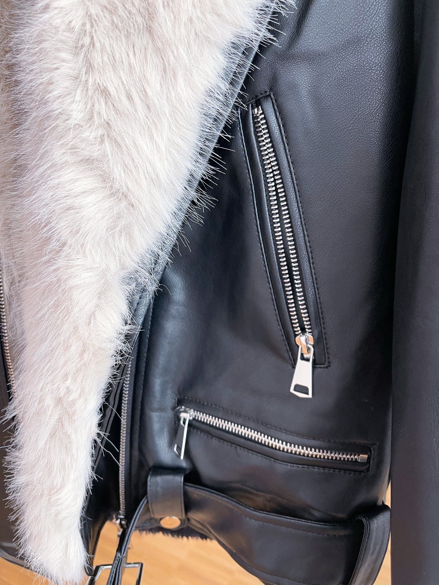 Lederjacke 2 in 1 Paris