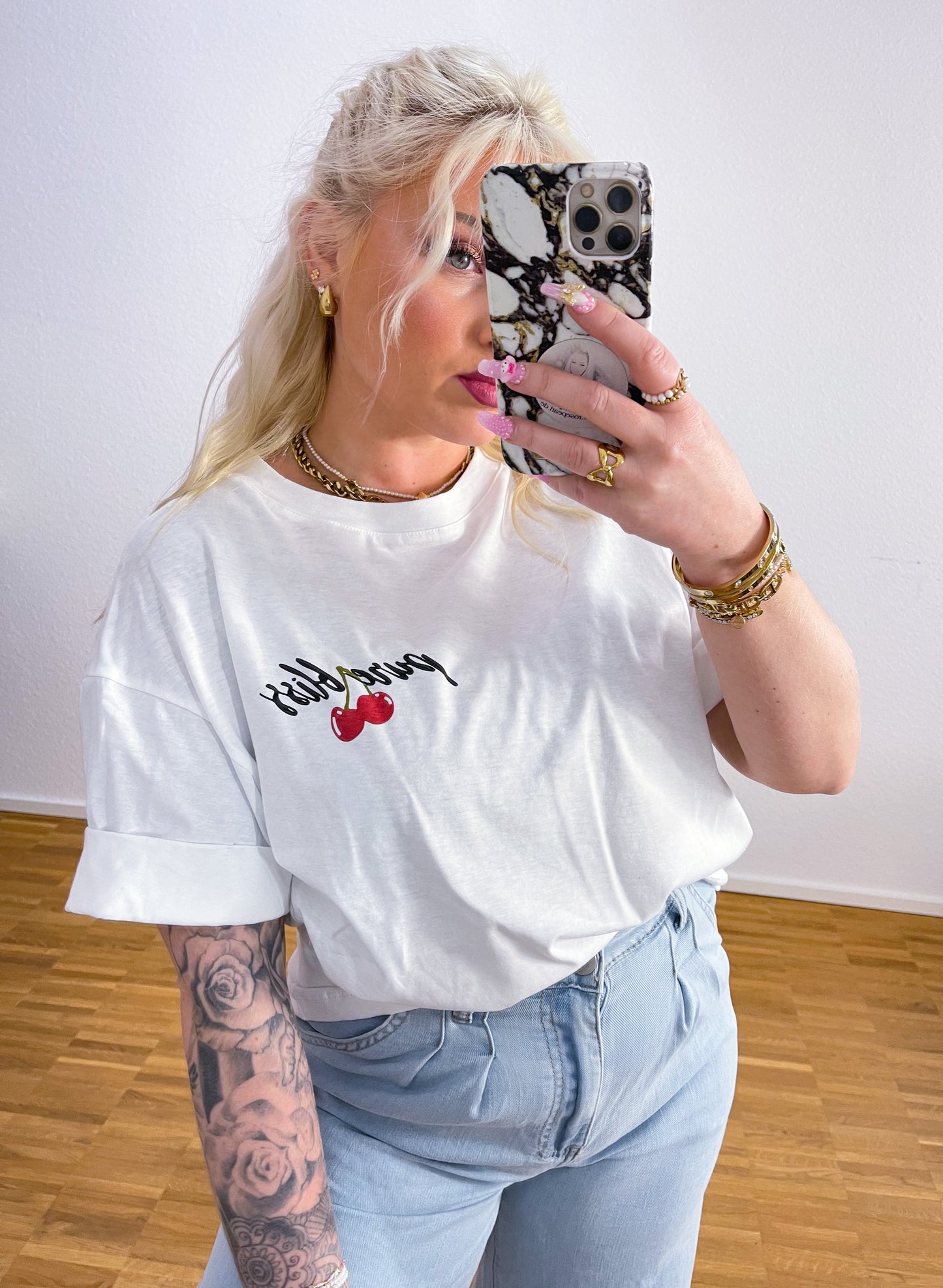 Tshirt Oversize Kirsch