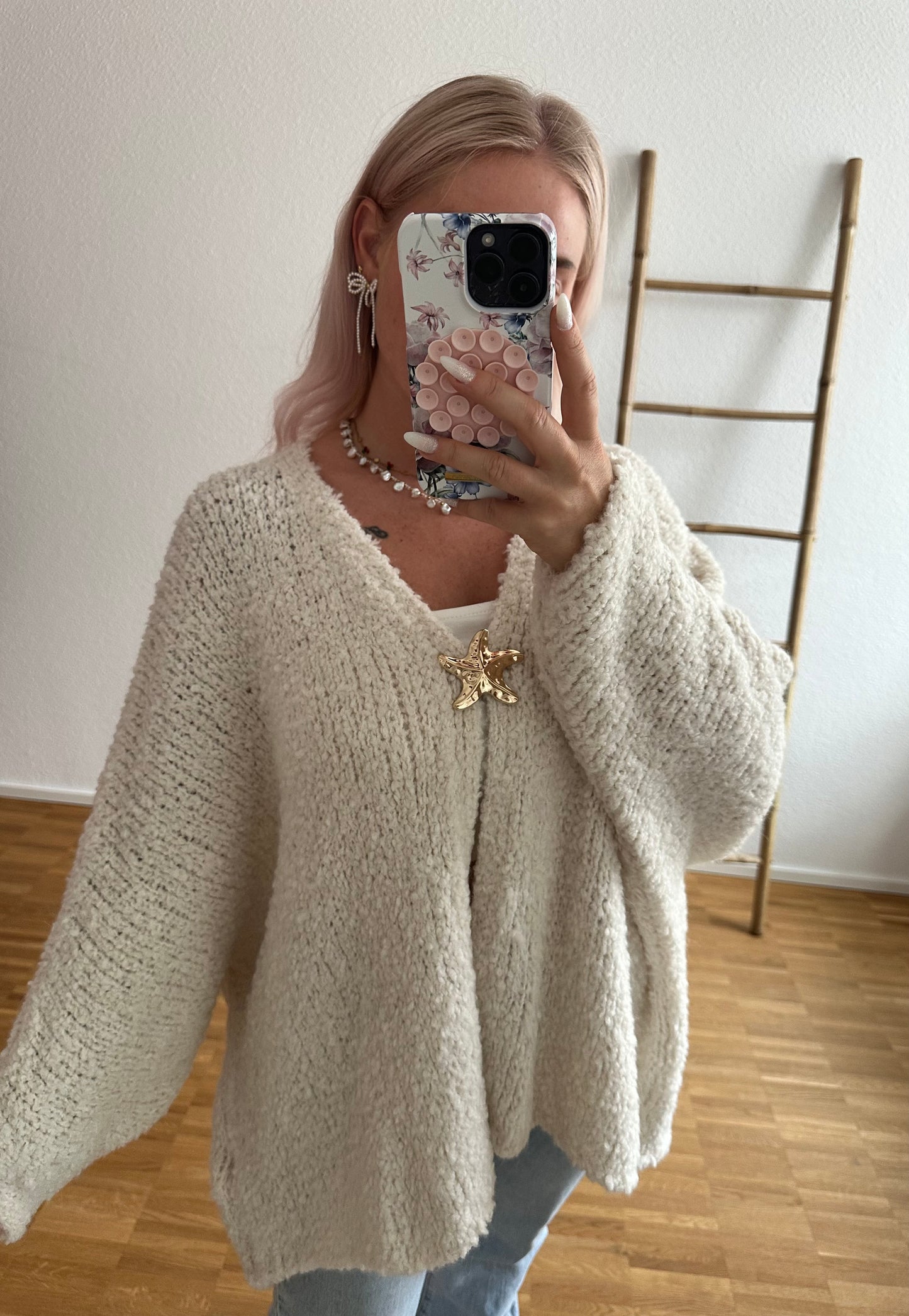 Strickjacke Teddy Seestern 5 Farben