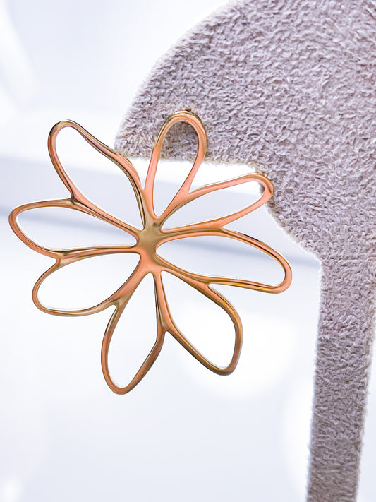 Ohrringe Blume S.Steel