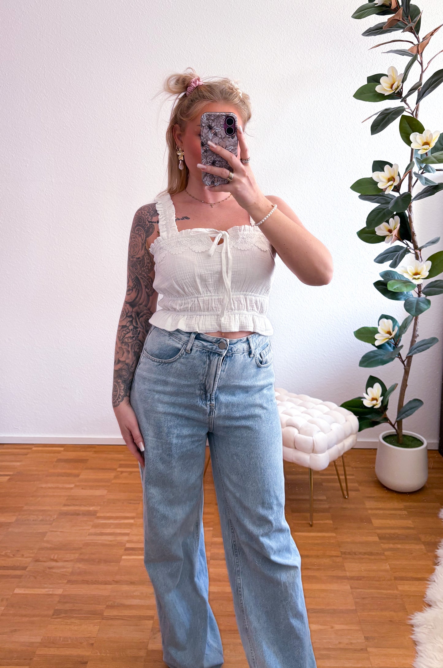 Top Musselin Barock in 2 Farben