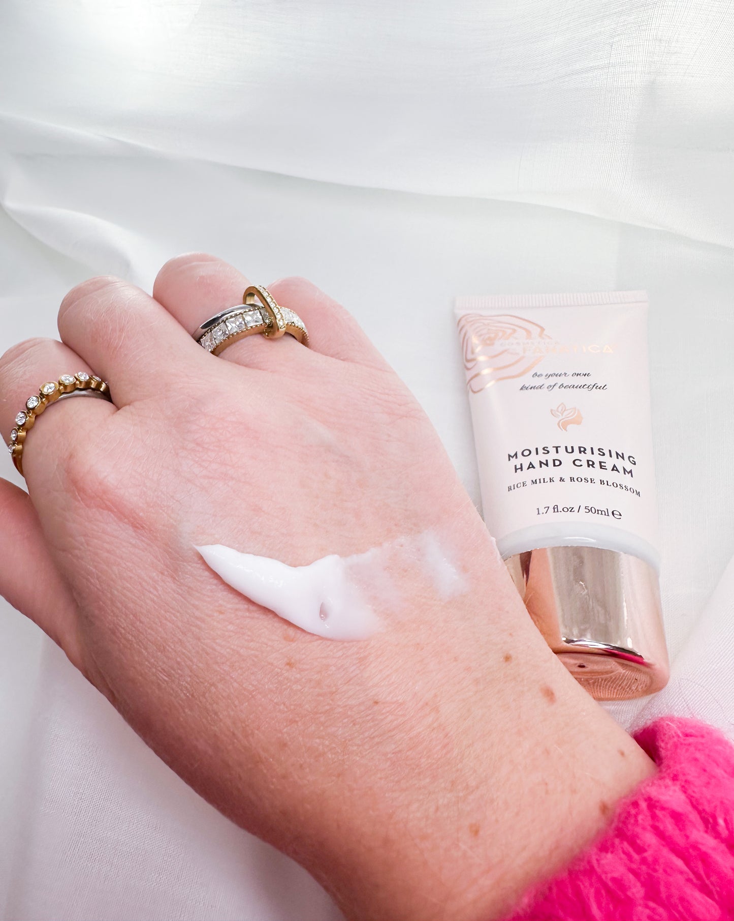 Lipgloss & Handcream Set Rose and Rice Milk