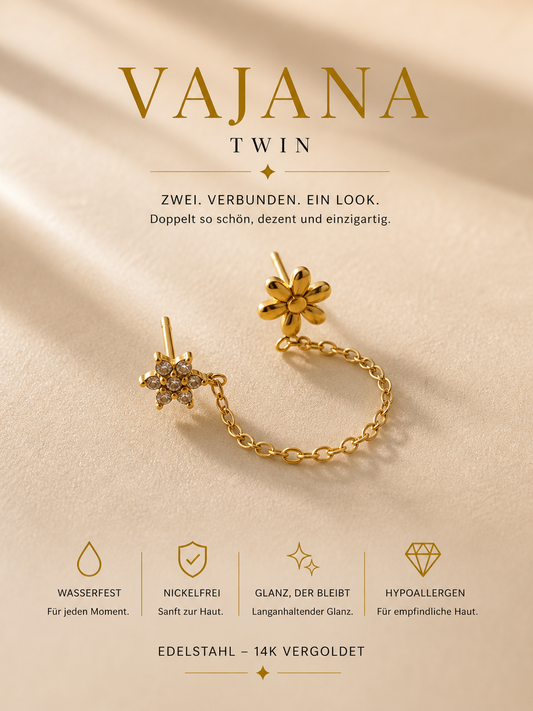 Ohrstecker Vajana Twin Blom