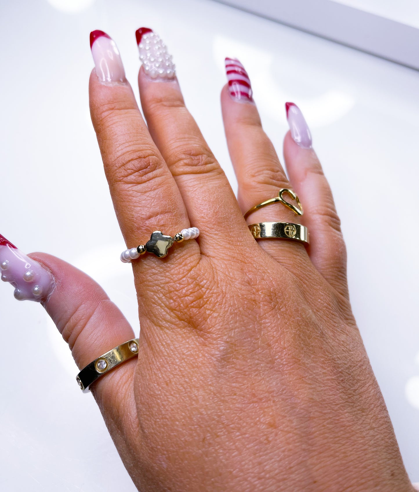 Ring-Kette Glücksklee