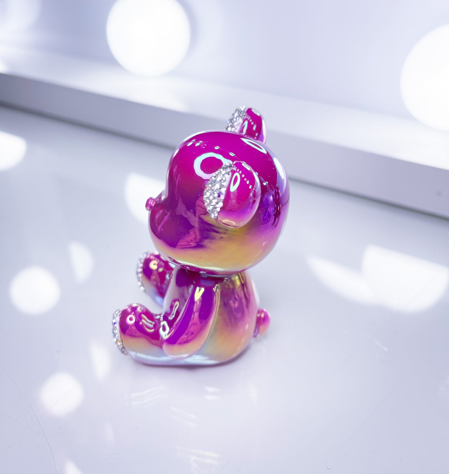Teddy- Metallic Einzelstück Deko 7cm
