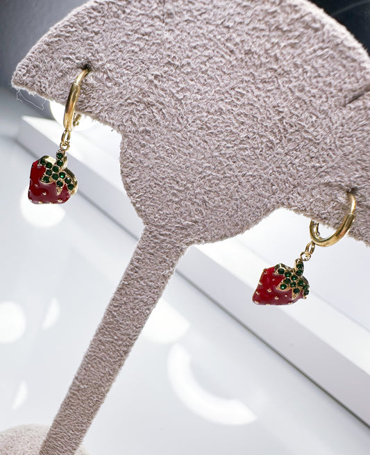 Creolen Erdbeere mini