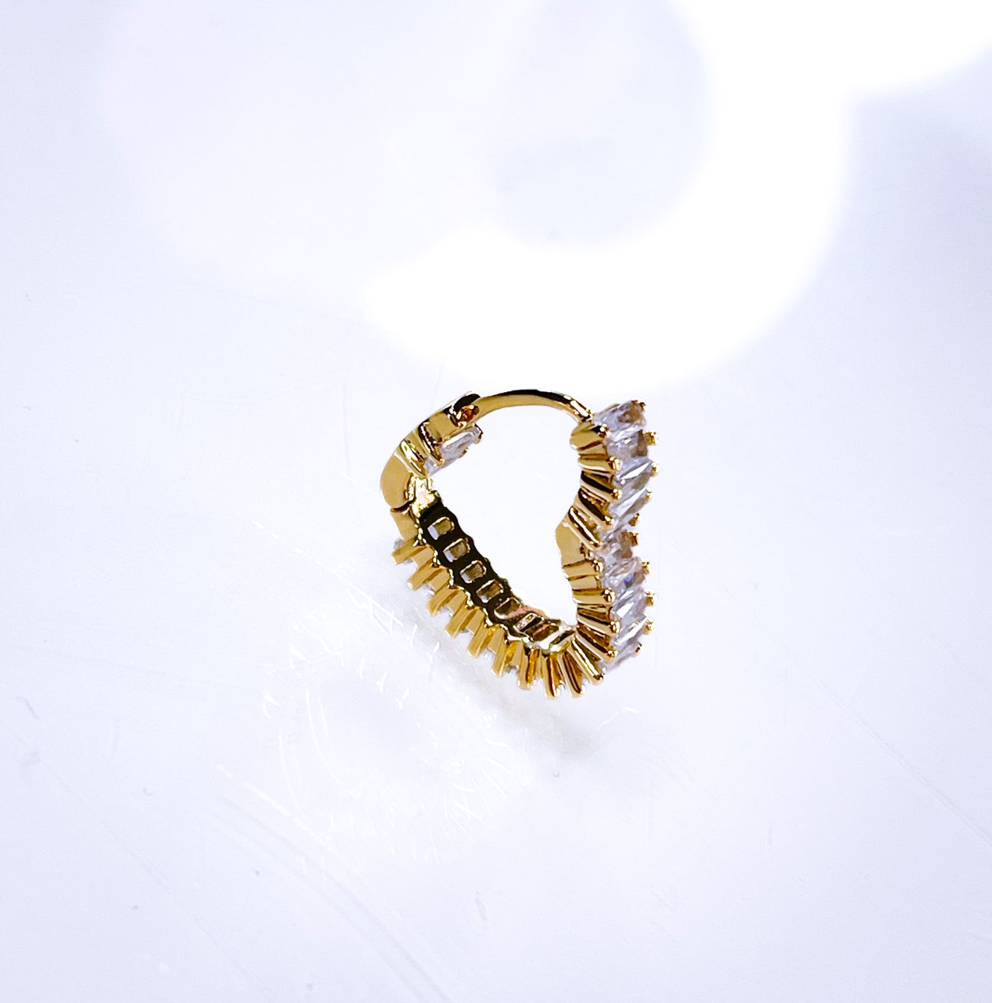 Herz-Ohrringe Mini Gold&Silber