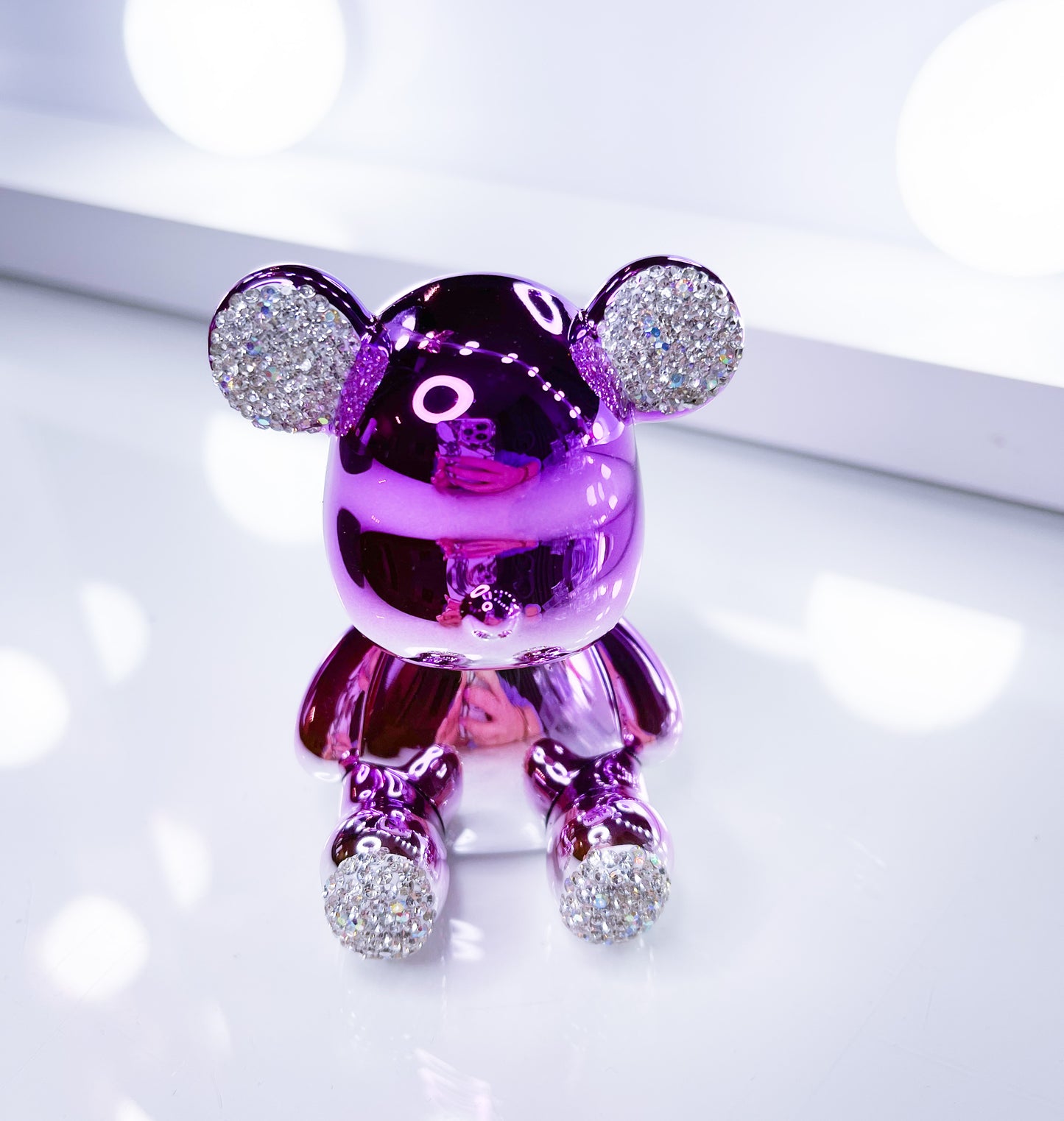 Teddy- Metallic Einzelstück Deko 7cm