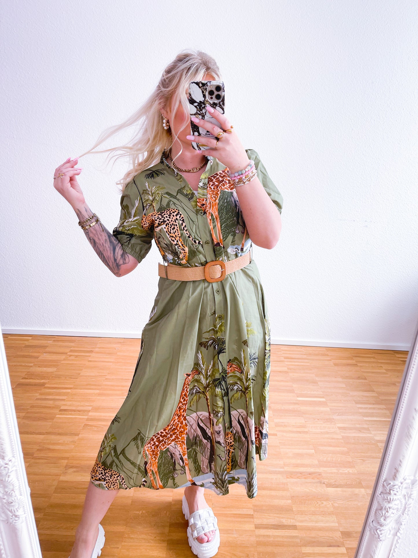 Kleid-Afrika 2 Farben