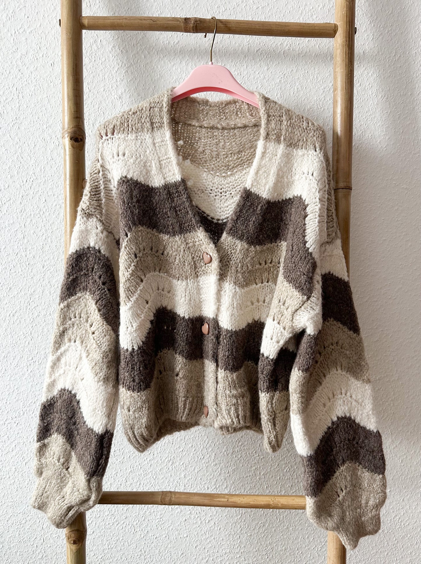 Strickjacke bunt Herz 3 Farben