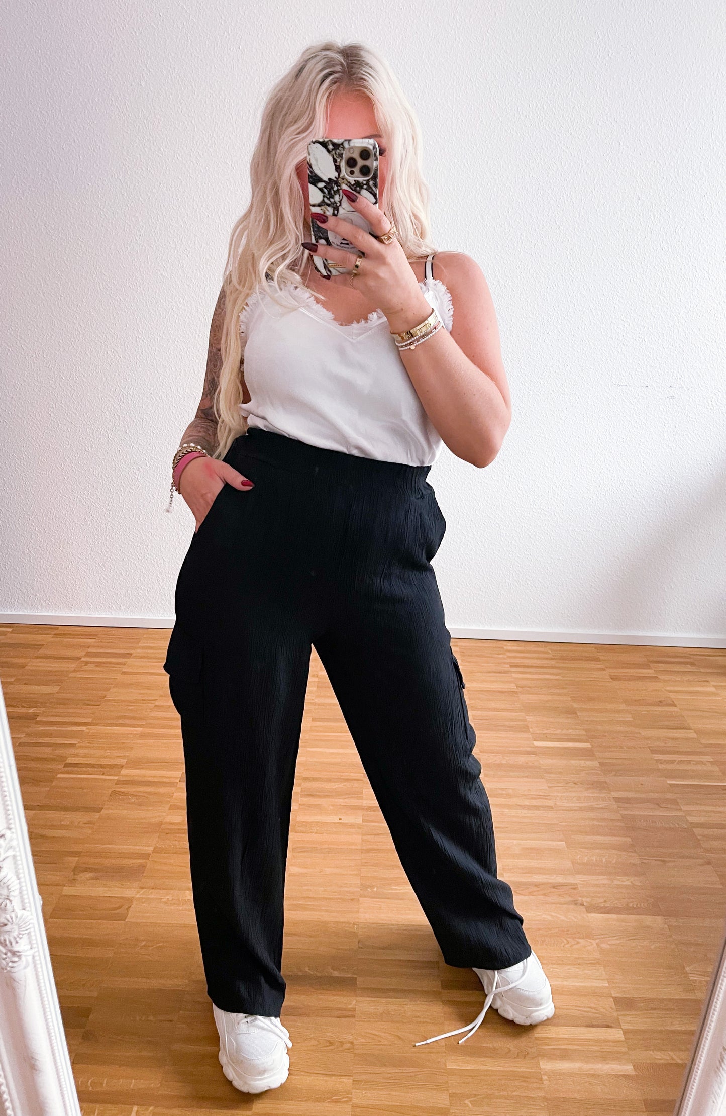 Stoffhose 30% Seide