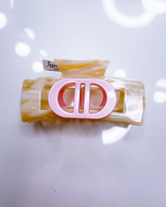 Haarklammer DD Groß 10cm Rosa&Flieder