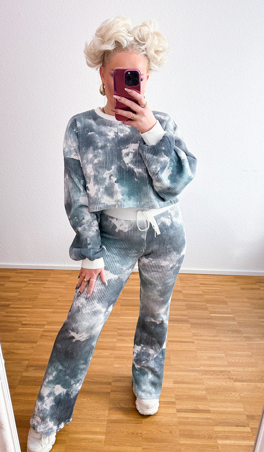 Zwei-Teiler Marmor-Blau