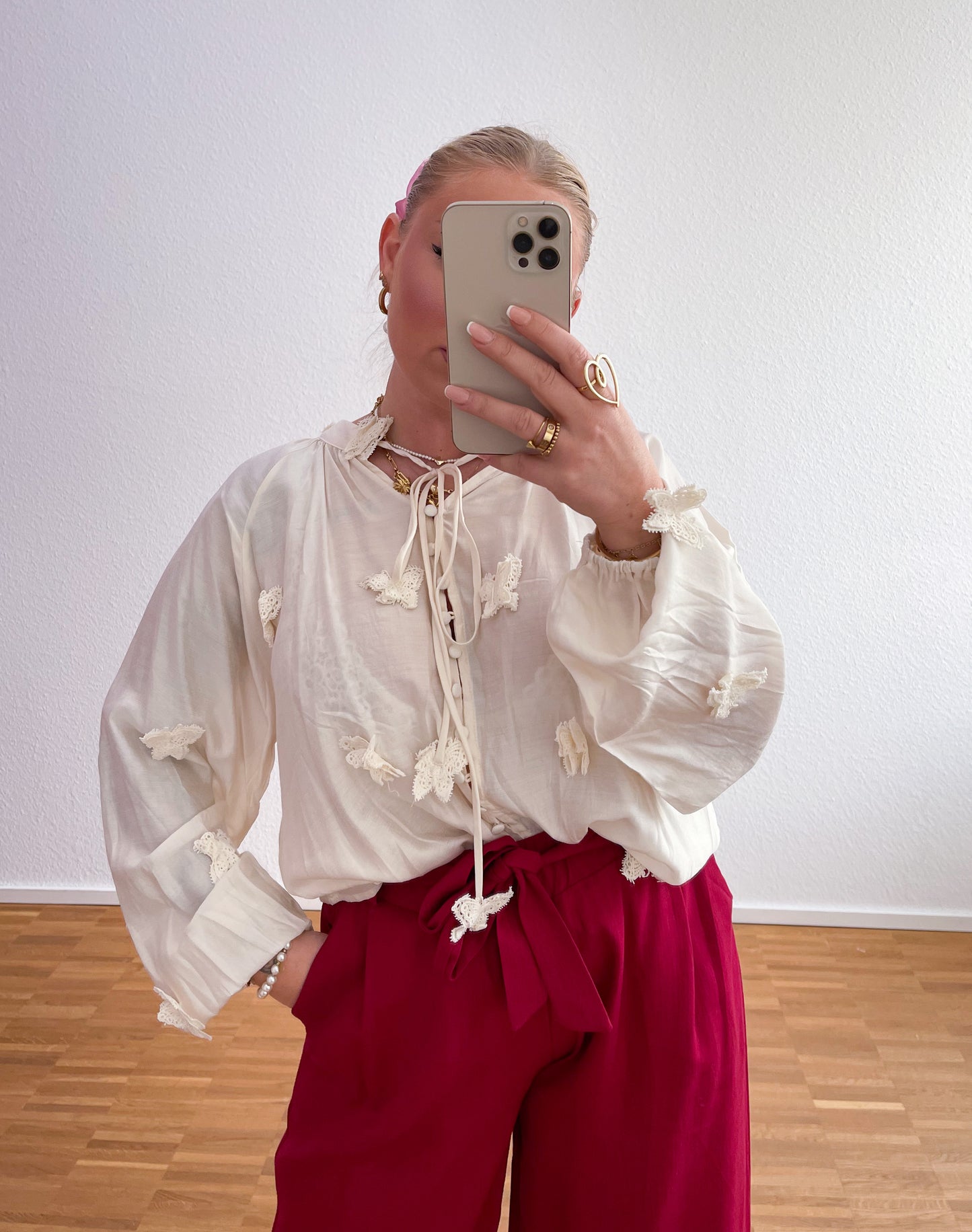 Bluse Schmetterling