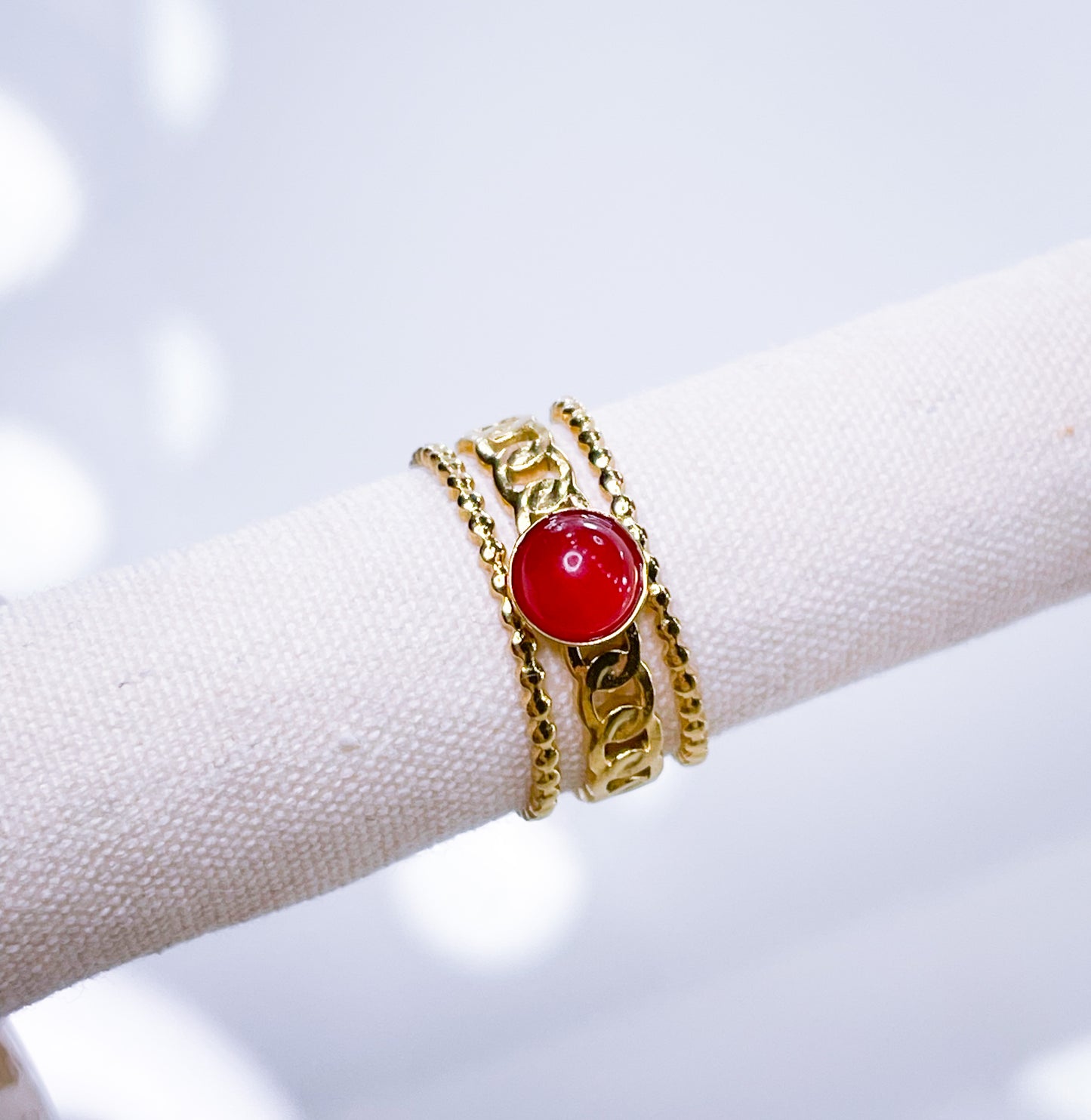 Ring-Boho 12 Farben S.Steel