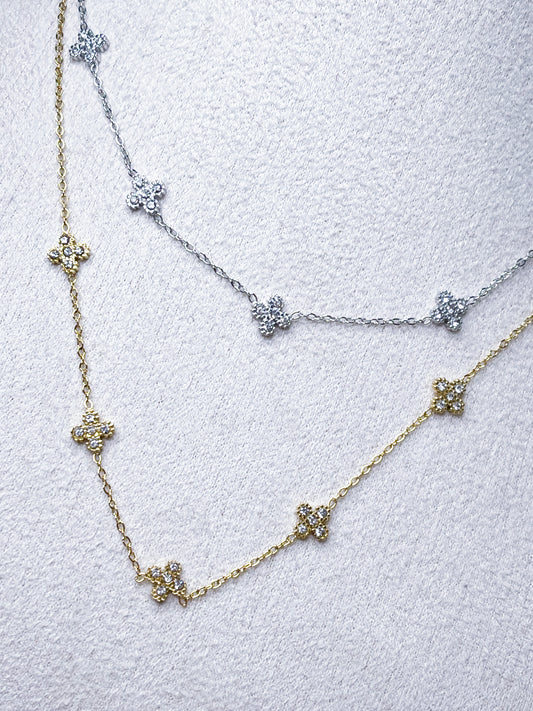 Halskette Klee Bling