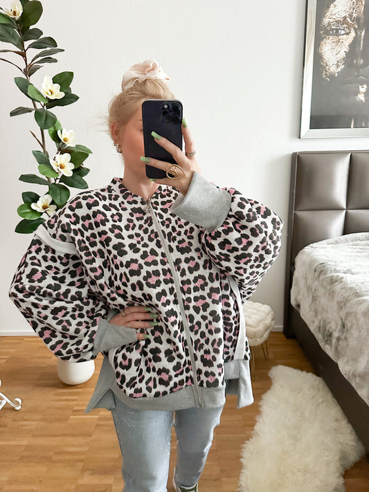 ZIP Jacke Leo in 4 Farben kuschlig weich