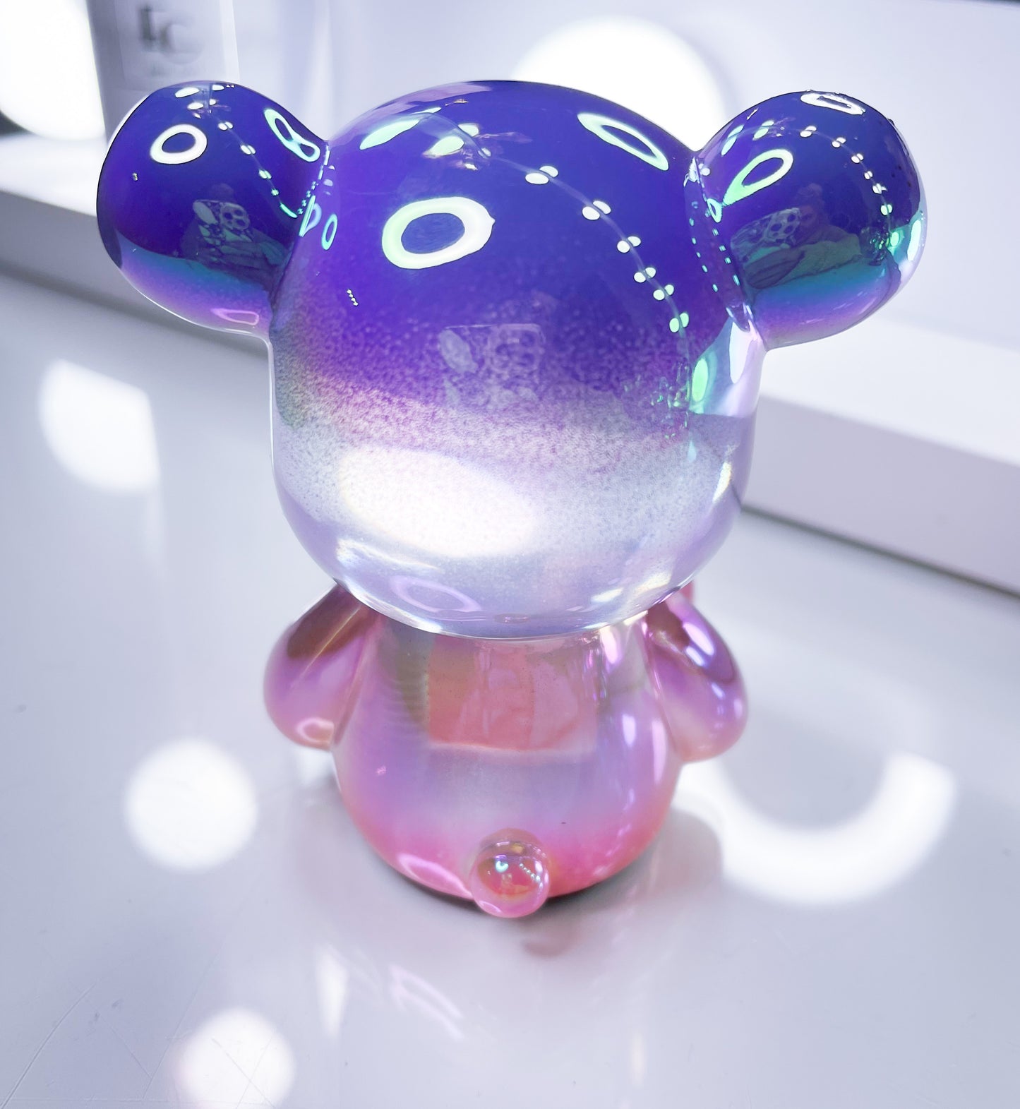 Teddy-Glass Dekoration Einzelstück 11cm