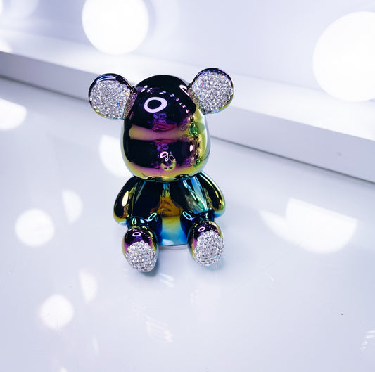 Teddy- Metallic Einzelstück Deko 7cm