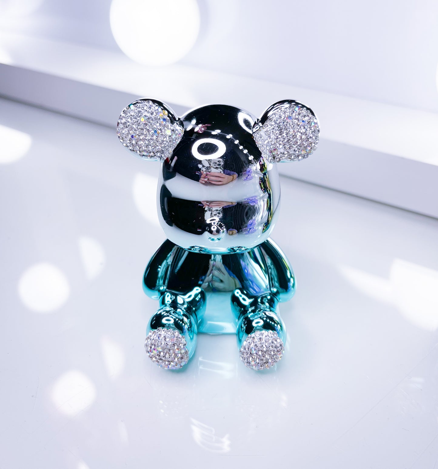 Teddy- Metallic Einzelstück Deko 7cm