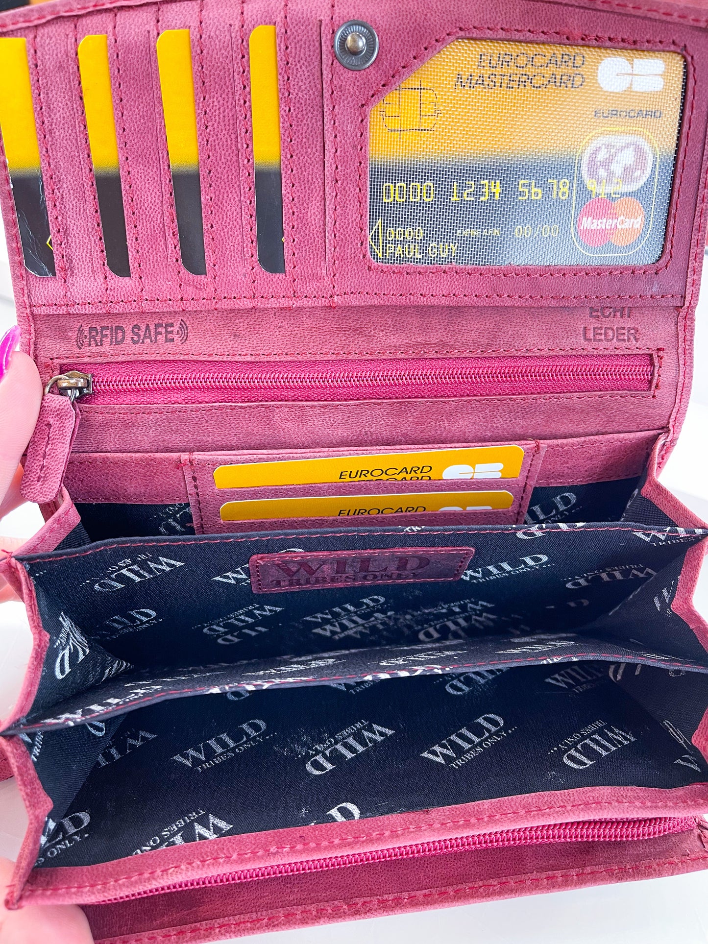 Geldbörse Vintage-Leder 3 Farben