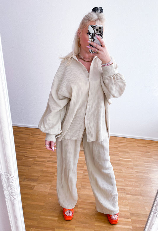 Zwei-Teiler Musselin Happy