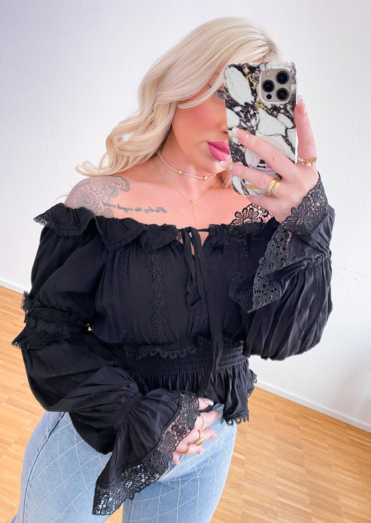 Bluse-Lady 100% Viscose in zwei Farben