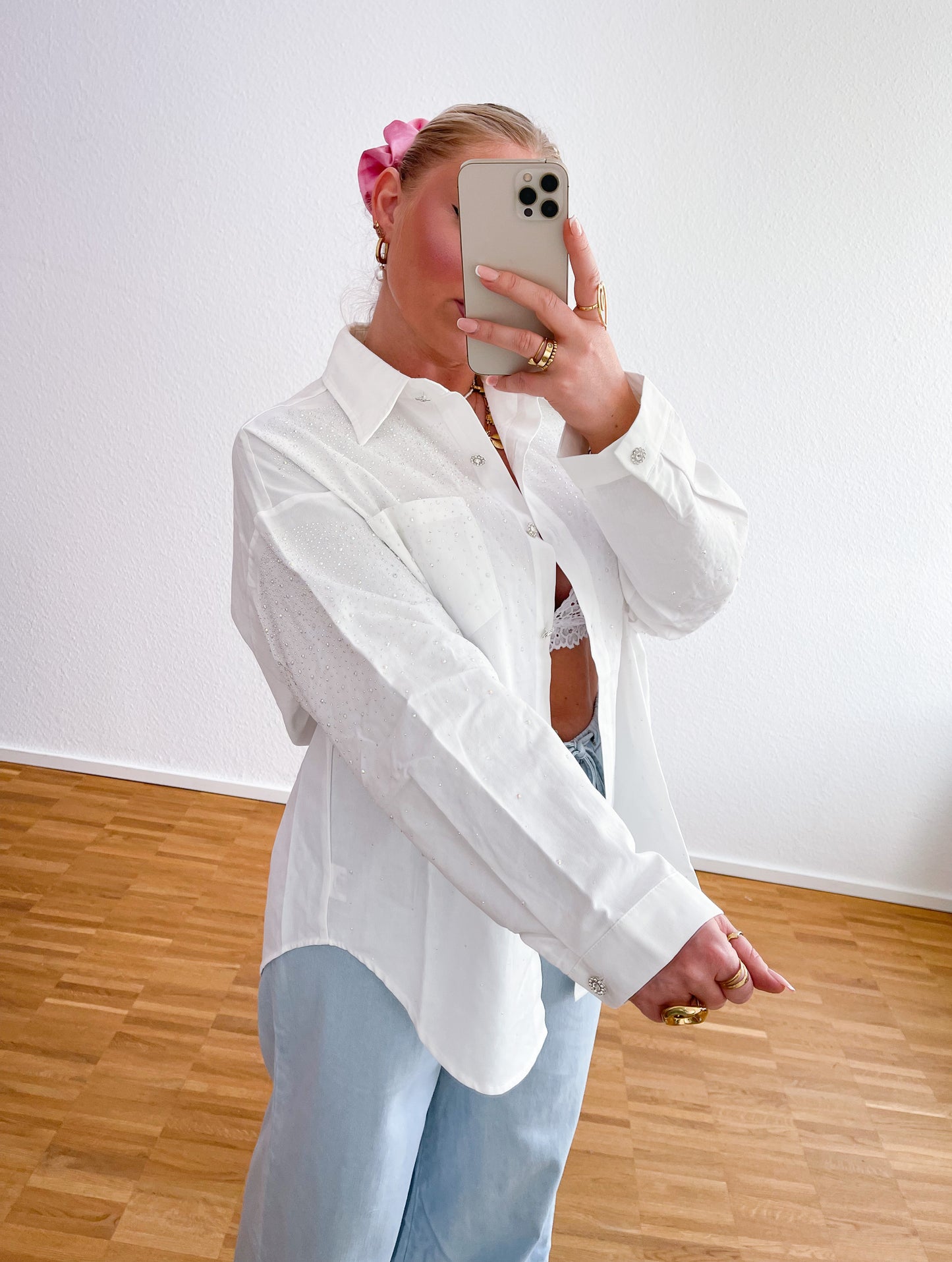 Jeanshemd Snow Bling