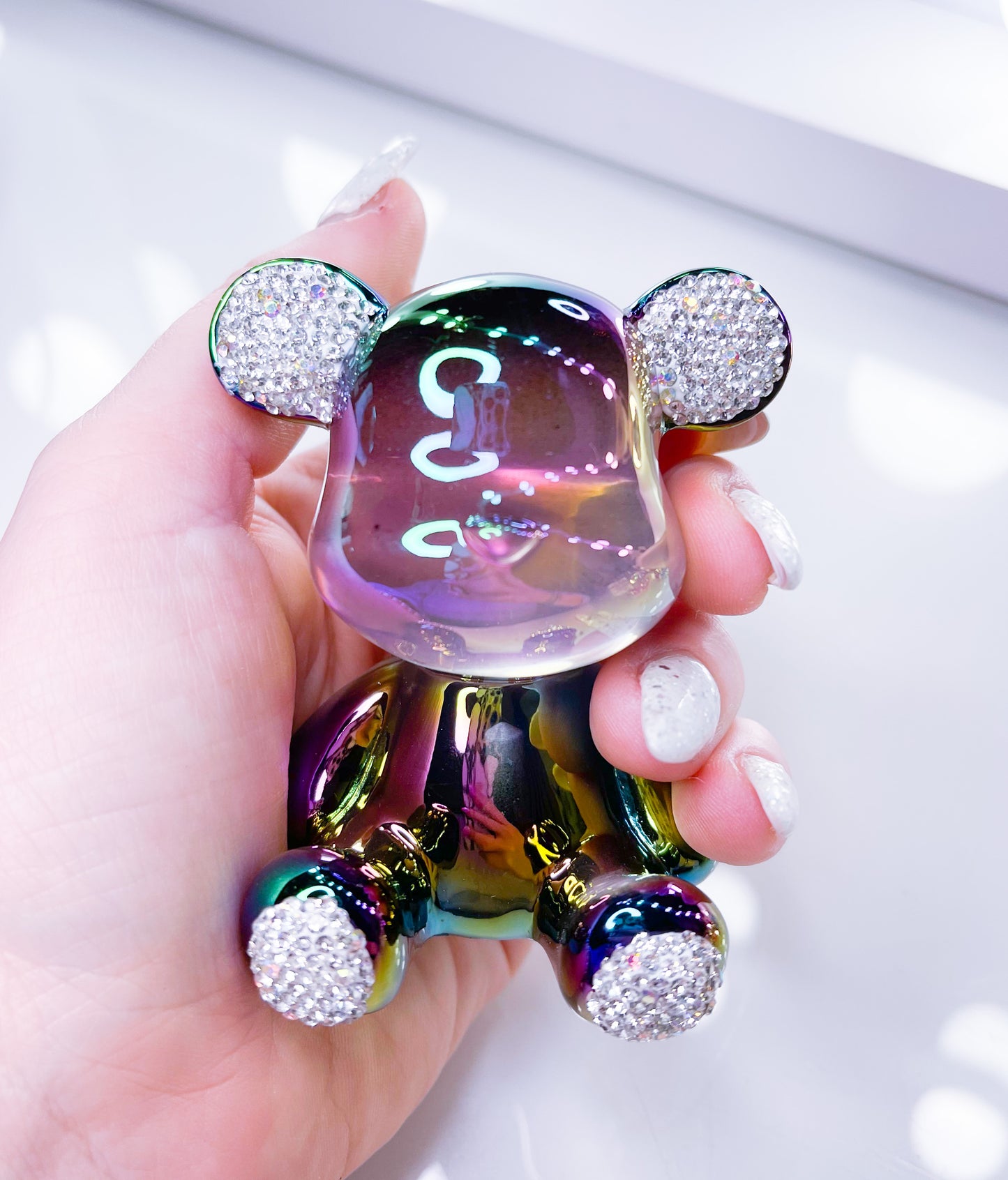 Teddy Glass Dekoration Einzelstück 7cm