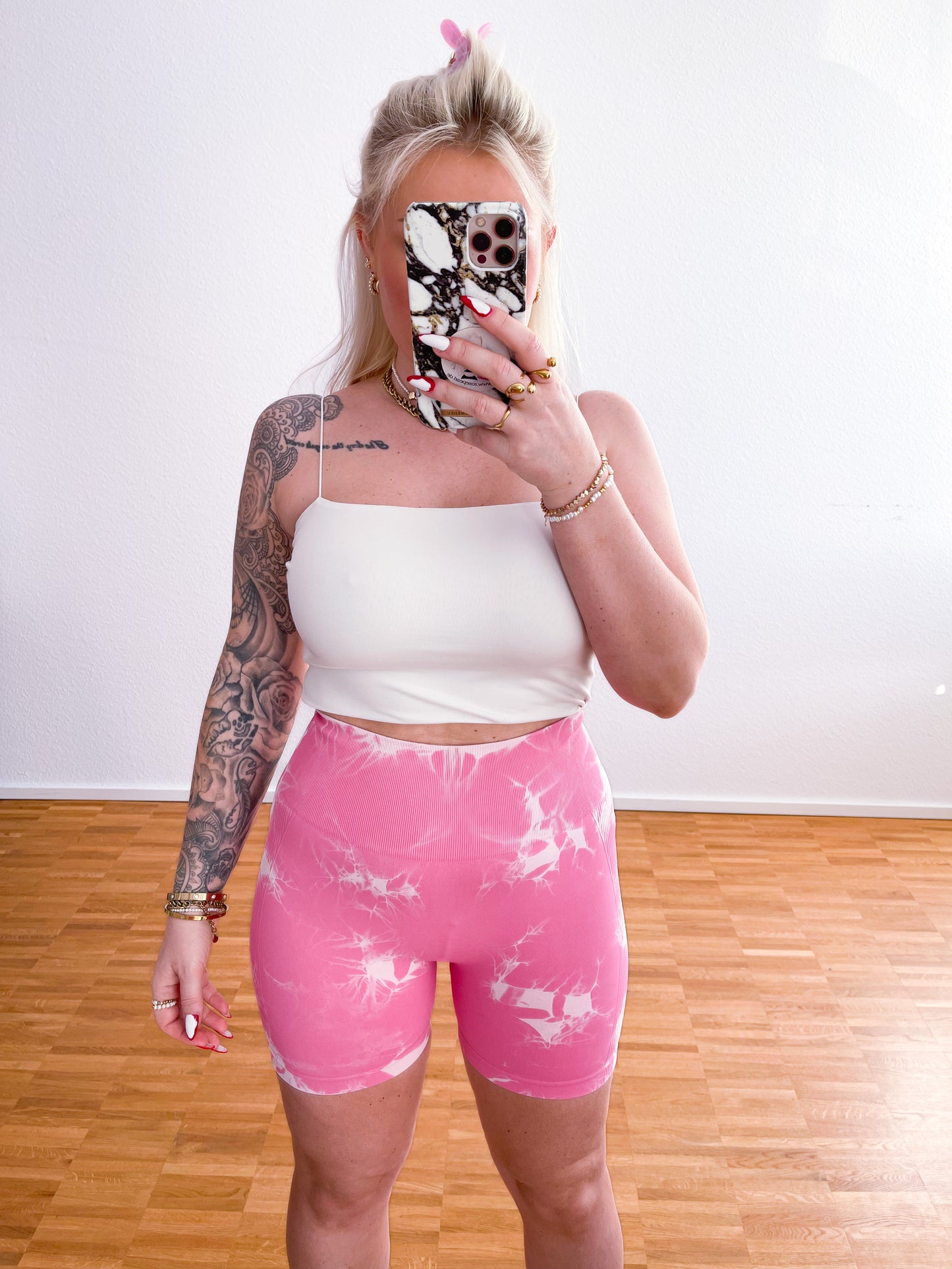 Leggings-Kurz-Marmor 5 Farben