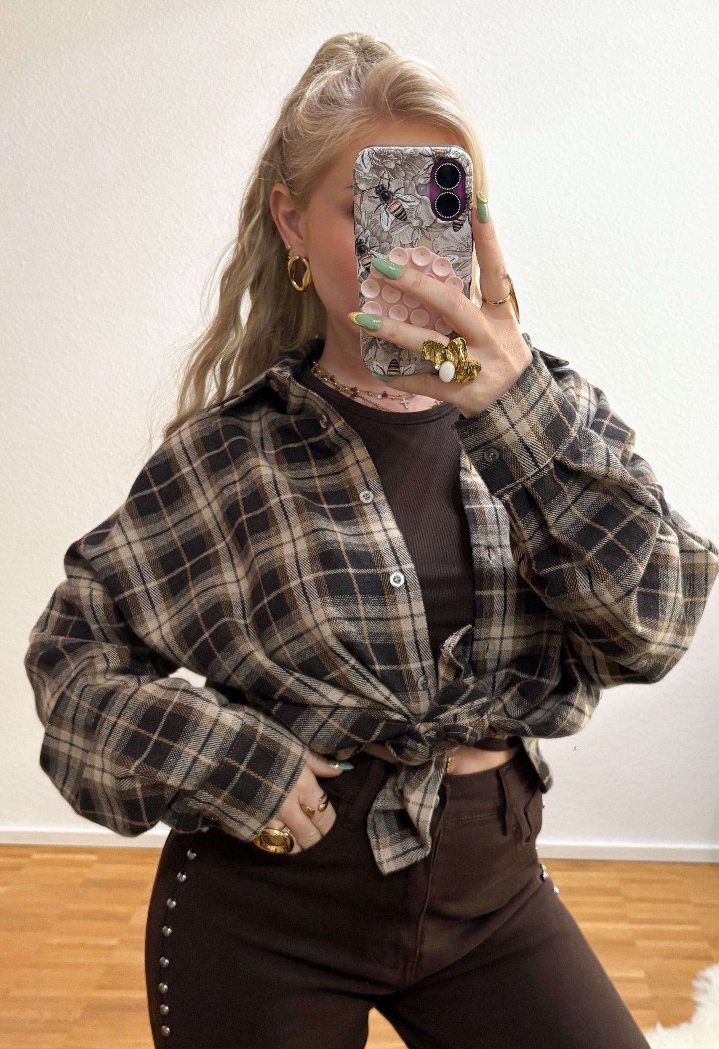 Hemd Karo zwei Farben Herbst Edition