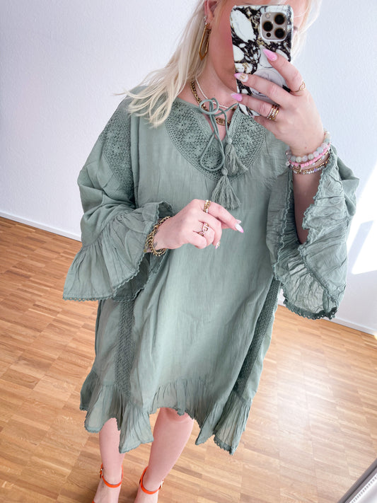 Kleid-Summer Olive
