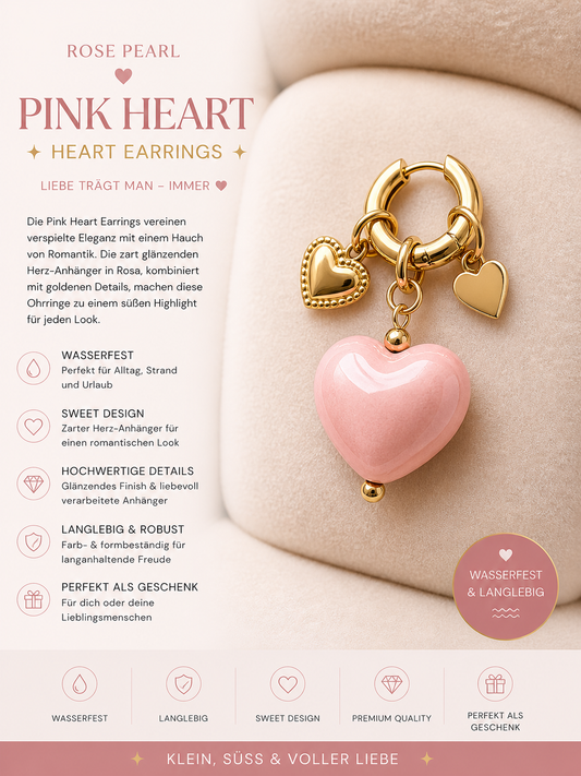 Creolen Rosy Herz S.Steel