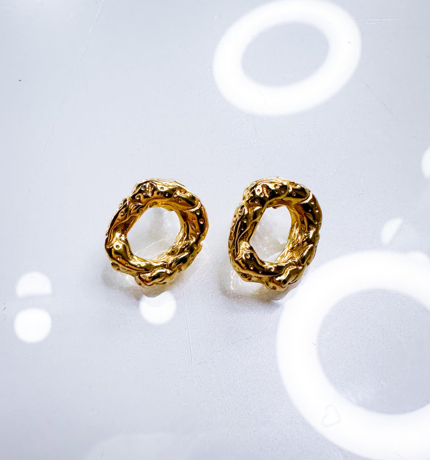 Ohrringe rund Premium 14K Gold